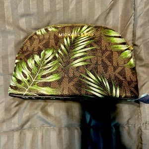 Michael Kors Palm Leaf Small Dome Cosmetic Bag